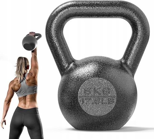  Massive Cast Iron Kettlebell PROIRON 8 kg Black 1 pc.