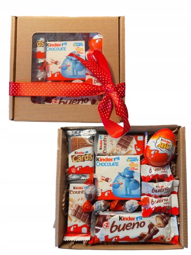  KINDER Box Gift Basket Sweets Set 18 40 Birthday prezentibalon_pl