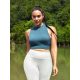  SHEIN 48 CLASSIC DARK BLUE PLAIN SPORTS BRA TOP