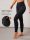  SPORTS LEGGINGS WITH WAIST BLACK GLOWMODE L 40