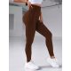  SHEIN BROWN RIBBED HIGH-WAIST SPORT LEGGINGS M 38