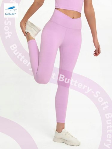  LIGHT PURPLE SMOOTH FITTED LONG HIGH WAIST LEGGINGS SHEIN S