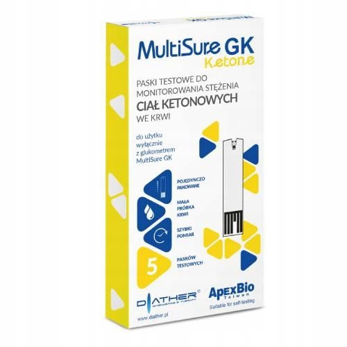  ApexBio MultiSure GK Ketone Strips 5 pcs