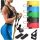  SET OF 5 FITNESS RESISTANCE BANDS FOR EXERCISES WITH HANDLES AND GRIPS