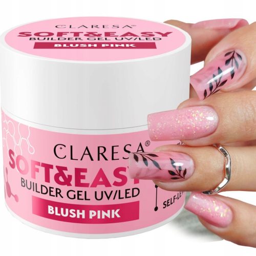  Claresa Soft&Easy Blush pink builder gel 45g Medium dusty pink