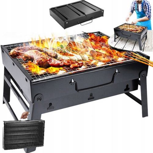 FOLDABLE GRILL CASE TOURIST HOLDER FOR CAMPING BBQ PORTABLE CHARCOAL