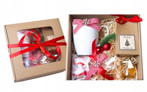  CHRISTMAS GIFT UNDER THE CHRISTMAS TREE TEA MUG SET SANTA CLAUS GIFT