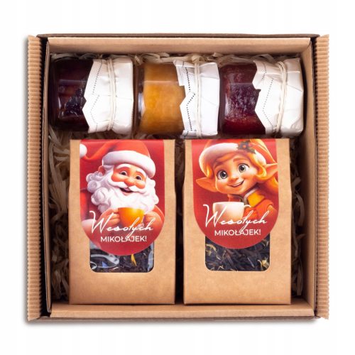  Santa Claus gift set tea HONEY jam gift for companies