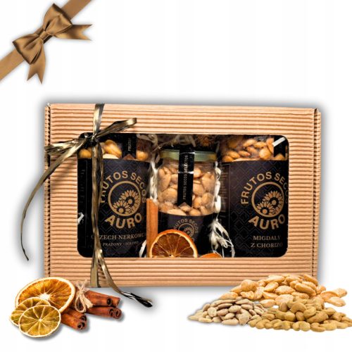  GIFT SET - CASHEW NUTS, ALMONDS - HOLIDAYS, BASKET, GIFT