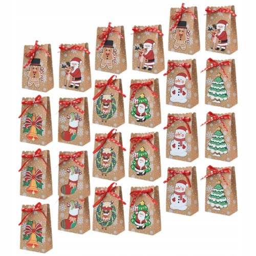 BOXES CHRISTMAS PRESENTS MADE OF PAPER 24PCS DURABLE LARGE SIZE