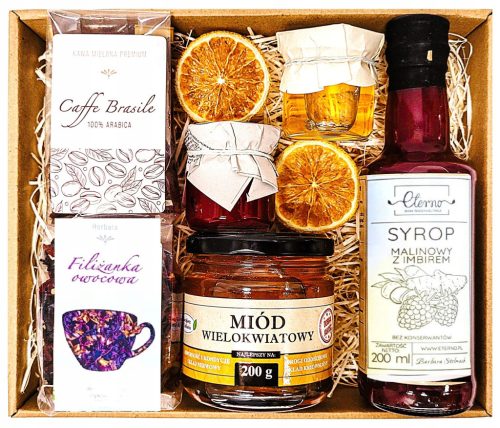  GIFT BASKET GIFT GIFT HONEY TEA COFFEE FOR CHRISTMAS NICHOLAS