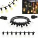  Light garland 10 m black FOR GARDEN 1000 CM garden lights