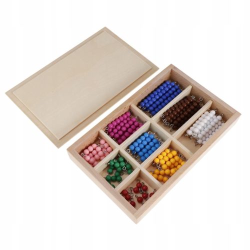  Montessori 1-9 beads educational stairs counting