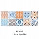  10pcs Mandala Pattern Matte Tile Floor Sticke