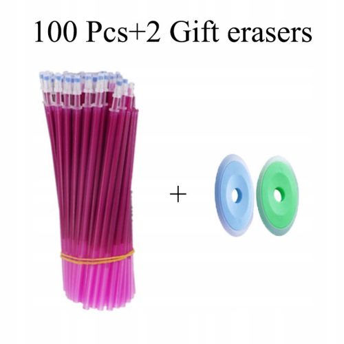  100 Pcs/lot Erasable Gel Pen Refills Blue 0.5