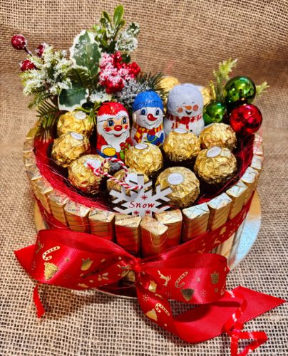  Large cake Merci Ferrero Christmas gift Santa Claus Holidays
