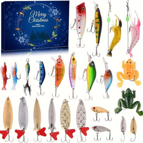  24 Day Fishing Lure Kit for Adult Men