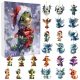  2024 24pcs Christmas Dinosaur Countdown Calendar