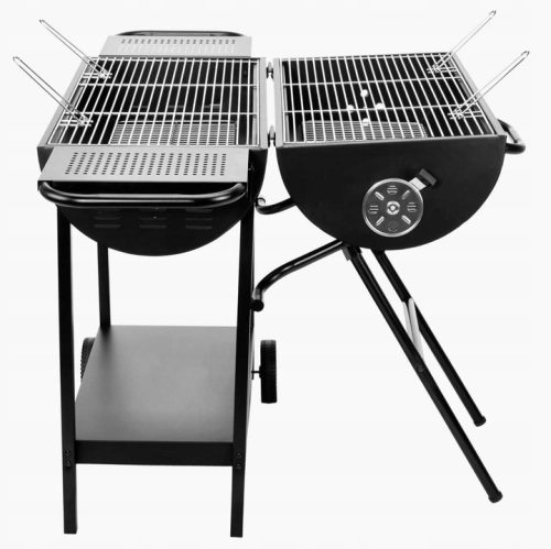  LARGE comfortable GARDEN CHARCOAL GRILL practical DOUBLE GRID 139x74cm