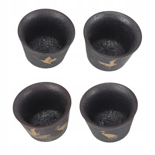  4 pcs. Ceramic tea cup, hand-made