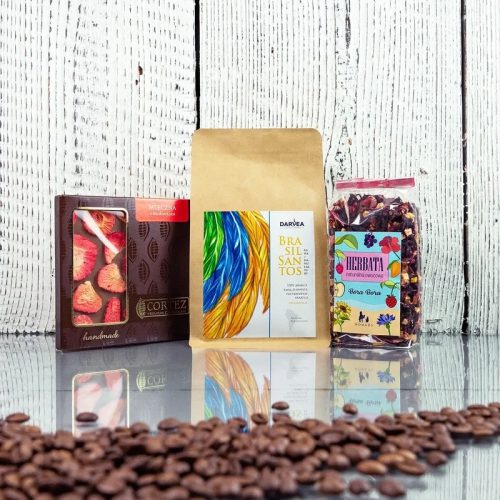  Gift set - coffee beans + tea + chocolate