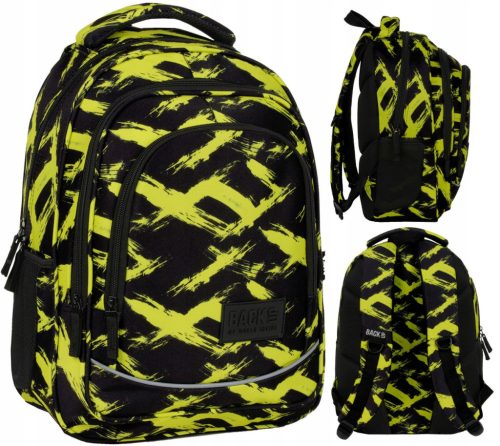 Durable 26L School Backpack with Ergonomic Support and Multiple Compartments