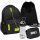 New PASO BEUNIQ Black-Yellow Youth Sporty School Backpack Set