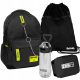 New PASO BEUNIQ Black-Yellow Youth Sporty School Backpack Set