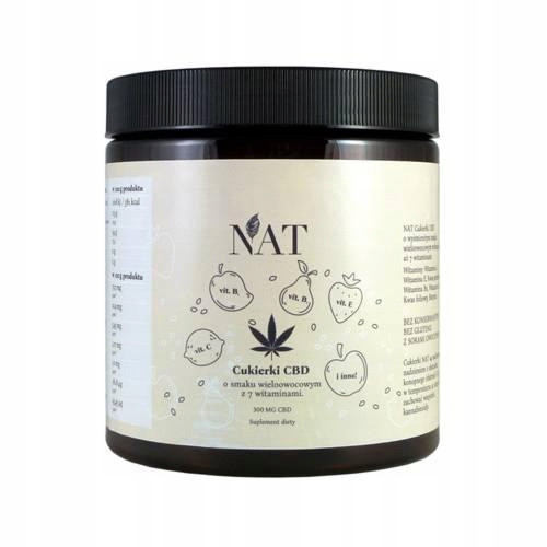  CBD Nat hemp candies multi-fruit flavor 300 g