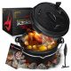  CAST IRON POT GRILL PAN WITH LID KESSER 7.3L