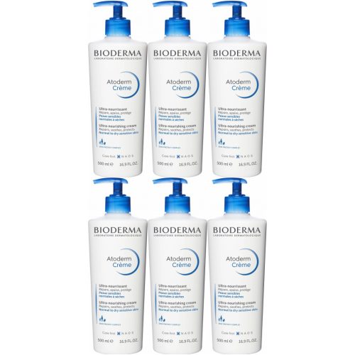 Bioderma Atoderm Creme Ultra 3L (6 x 500ml): Ultra Hydrating and Strengthening Moisturizer