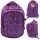 Girls' School Backpack - 3 Compartments, Heart Design, Fits Up to 16'' Laptop