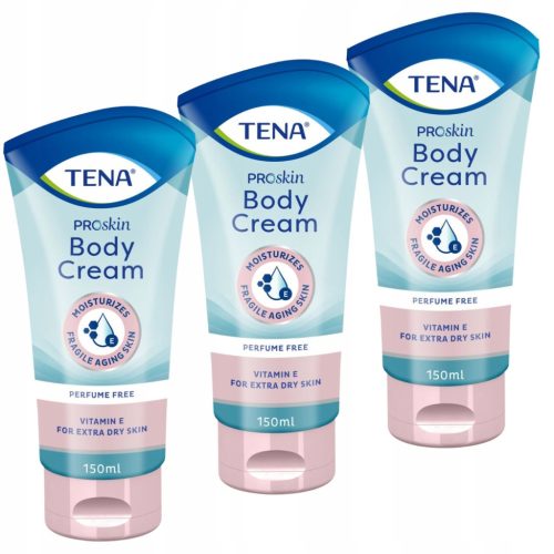 TENA ProSkin Body Cream 3-Pack - Fragrance-Free Moisturizing Cream