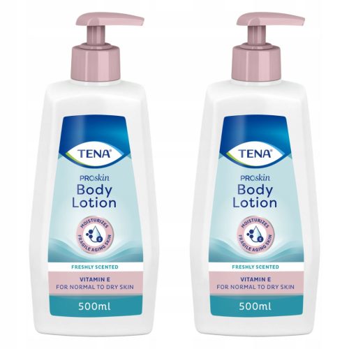 TENA ProSkin Nourishing Body Lotion 2x500ml - Ideal for Normal to Dry Skin