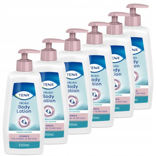 TENA ProSkin Body Lotion 6-Pack for Normal to Dry Skin with Pump