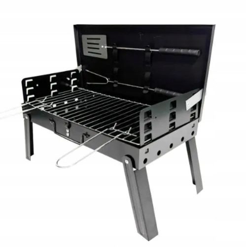  CHARCOAL GRILL TOURIST FOLDABLE PORTABLE CASE CAMPING BBQ1009