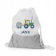 Customizable Preschool Toddler Backpack Drawstring Bag with Name Tag Loop