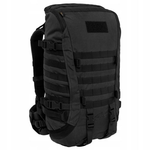 Wisport Zipper Fox 40L Tactical Backpack in Black - Durable and Versatile
