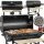  GARDEN CHARCOAL GRILL 2 CHROME GRIDS 2 SHELVES ASH TRAY THERMOMETER STEEL