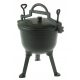 CAST IRON HUNTING POT Hungarian Enameled 5L For CAMPFIRE GRILL