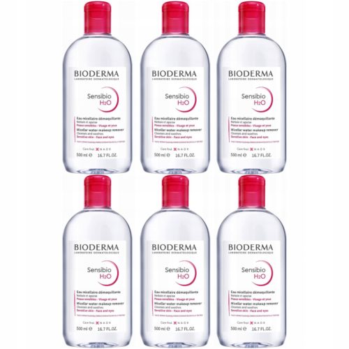 BIODERMA Sensibio H2O Micellar Water for Sensitive Skin, 3L (6 x 500ml)