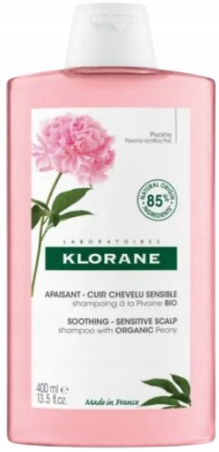 Organic Peony Shampoo for Sensitive Scalp, 400 ml - Gentle & Soothing