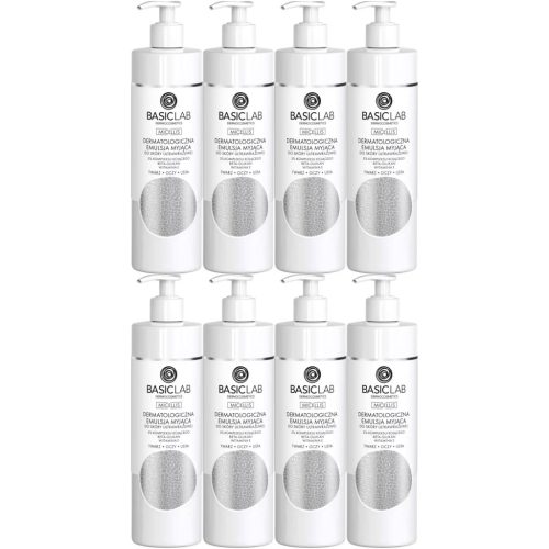 BasicLab Sensitive & Gentle Skin Cleansing Emulsion 2400ml (8 x 300ml)