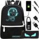 Reflective Backpack Ideal for School, Work, and Outings with USB Port and Headphone Jack