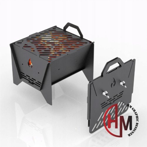  MINI FOLDABLE GRILL QUICK ASSEMBLY LIGHTWEIGHT GRILL