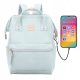 Himawari Large A4 Women's Urban School Backpack with USB Laptop Compartment