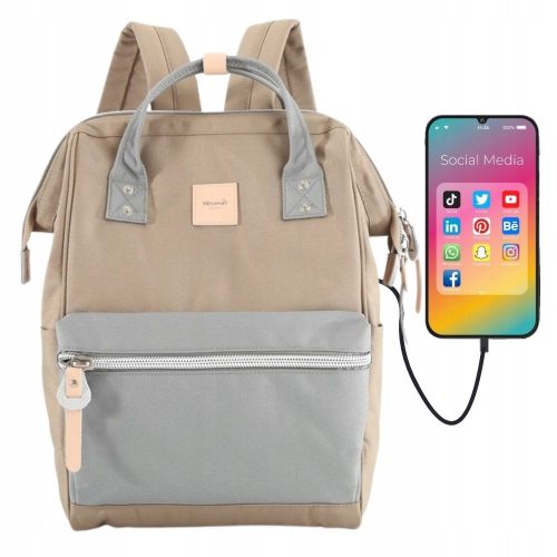 Stylish Himawari Multifunctional Backpack with USB Port for School and Work