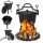  CAST IRON POT 5L HUNGARIAN HUNTING POT ROASTED PIECES FOR GRILL CAMPFIRE