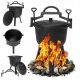  CAST IRON POT 5L HUNGARIAN HUNTING POT ROASTED PIECES FOR GRILL CAMPFIRE