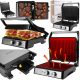  ELECTRIC GRILL FOLDABLE PANINI SANDWICH TOASTER LARGE 2500W
